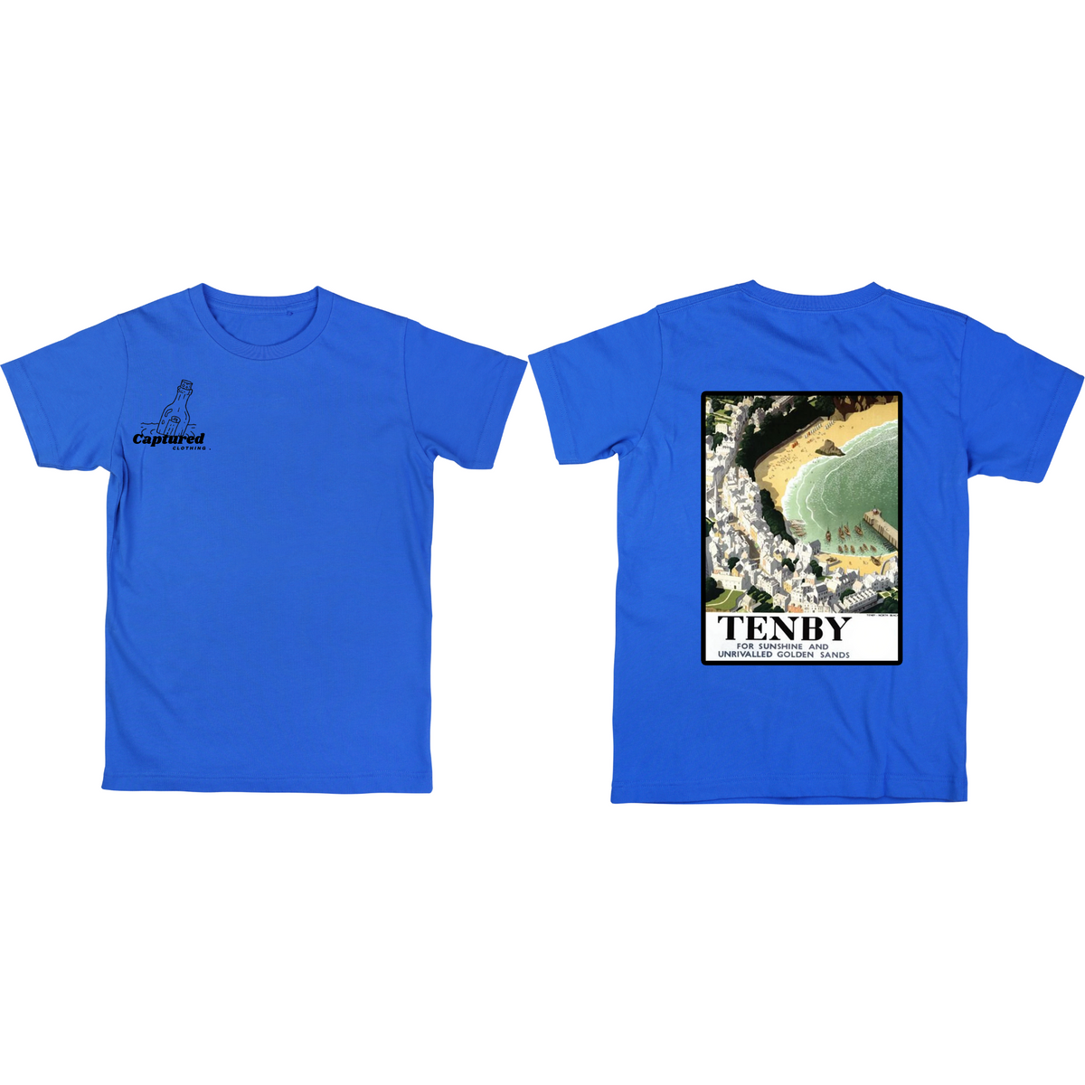 "Tenby" Vintage Graphic Design T-Shirt