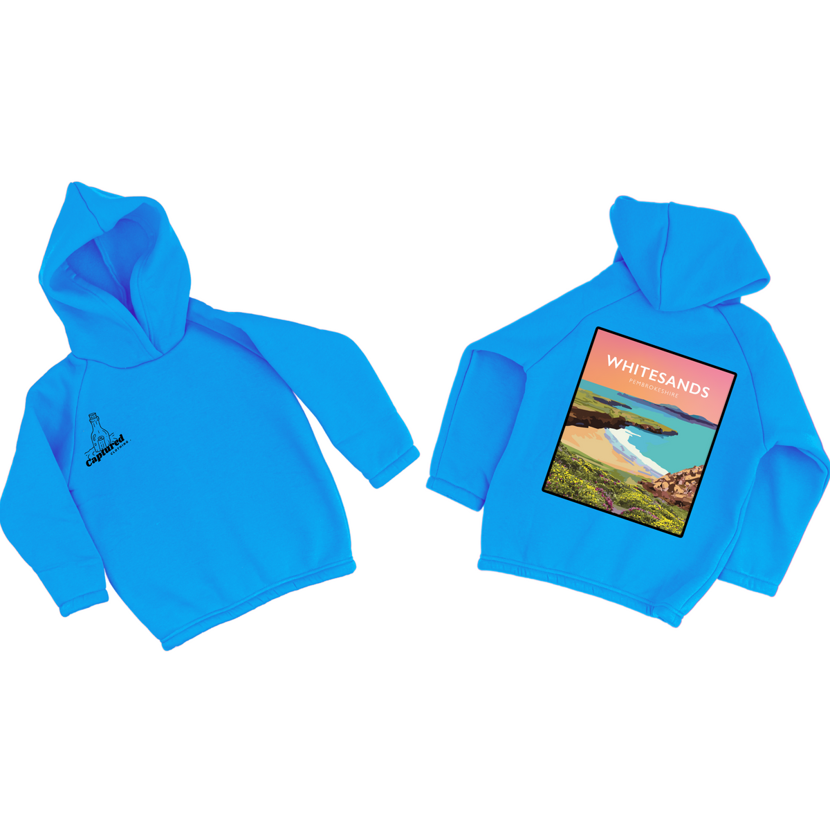 "Whitesands" Vintage Graphic Design Hoodie