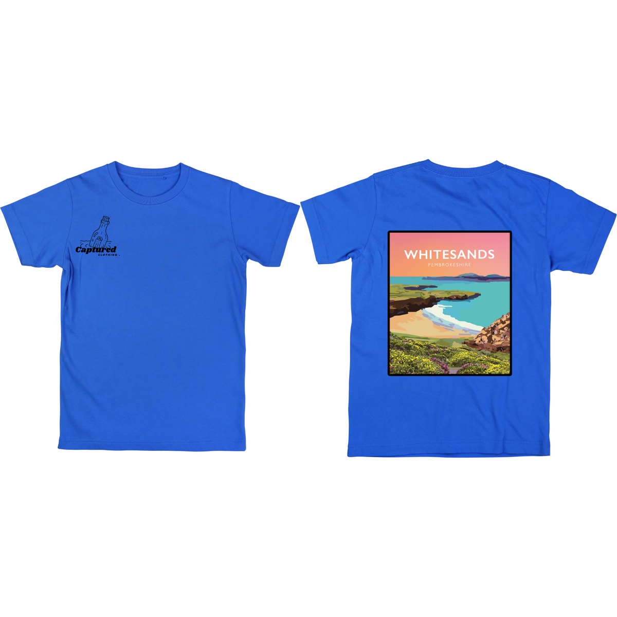 "Whitesands" Vintage Graphic Design T-Shirt