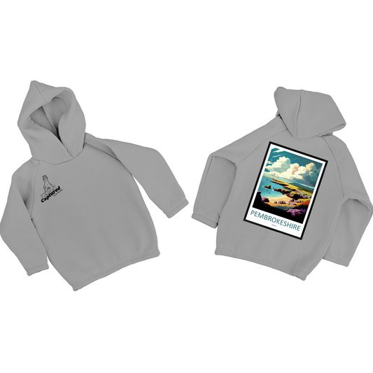 "Pembrokeshire" Vintage Graphic Design Hoodie