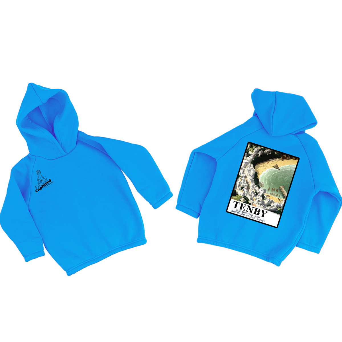 "Tenby" Vintage Graphic Design Hoodie