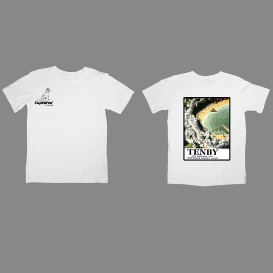 "Tenby" Vintage Graphic Design T-Shirt