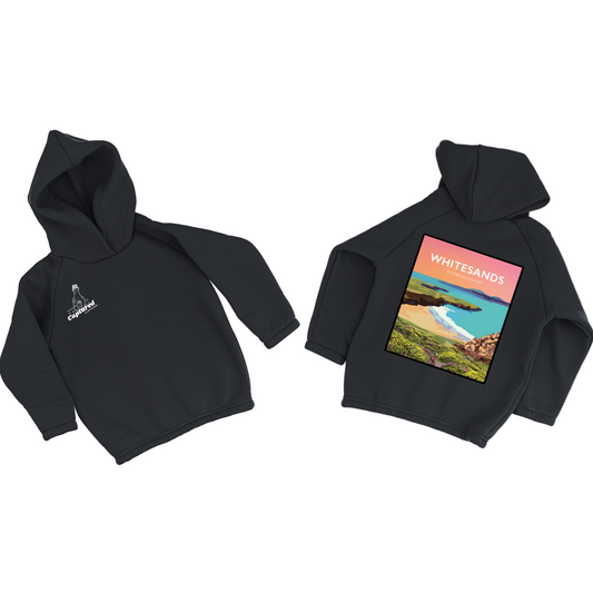 "Whitesands" Vintage Graphic Design Hoodie