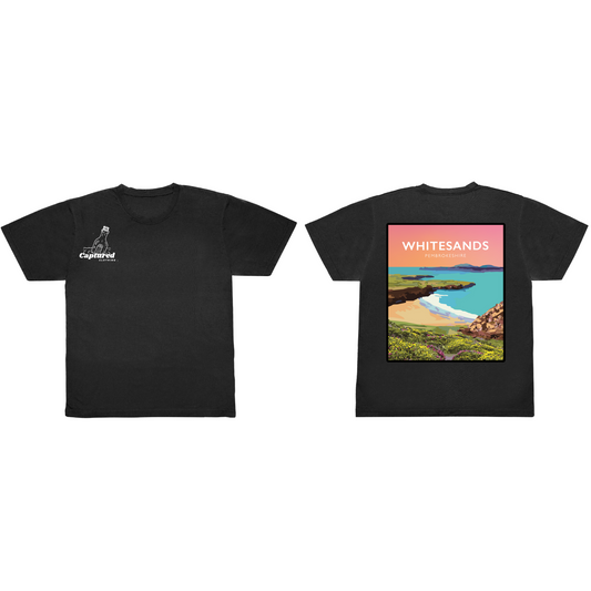 "Whitesands" Vintage Graphic Design T-Shirt